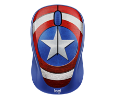 Chuột không dây Logitech M238 CAPTAIN AMERICA