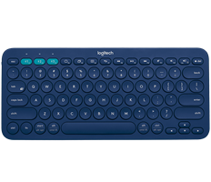 Bàn phím không dây Logitech K380 Màu xanh (Bluetooth, Không dây )