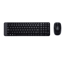 Bộ bàn phím chuột không dây Logitech MK220 USB-Wireless