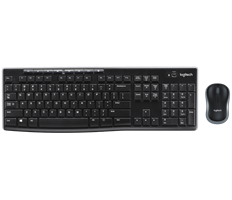 Bộ bàn phím chuột không dây Logitech MK270 USB-Wireless